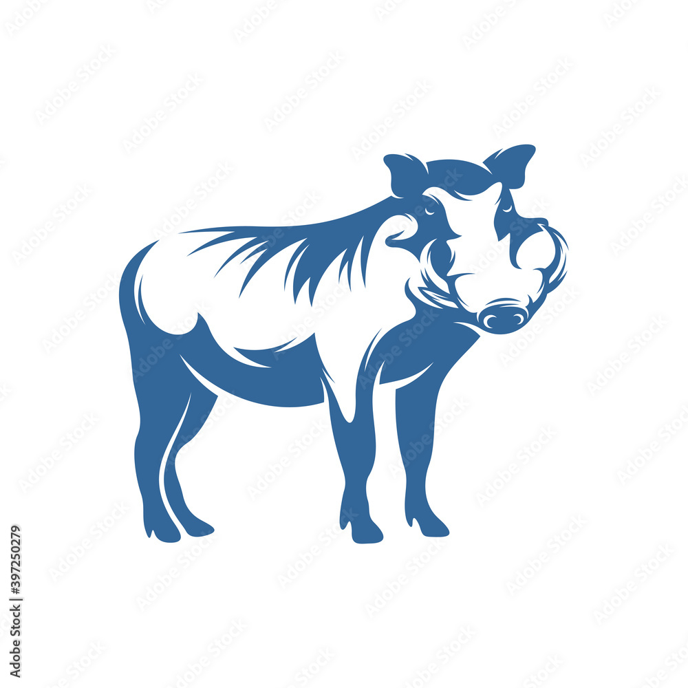 Fototapeta premium Wild boar logo vector template, Creative Wild boar logo design concepts, icon symbol, illustration