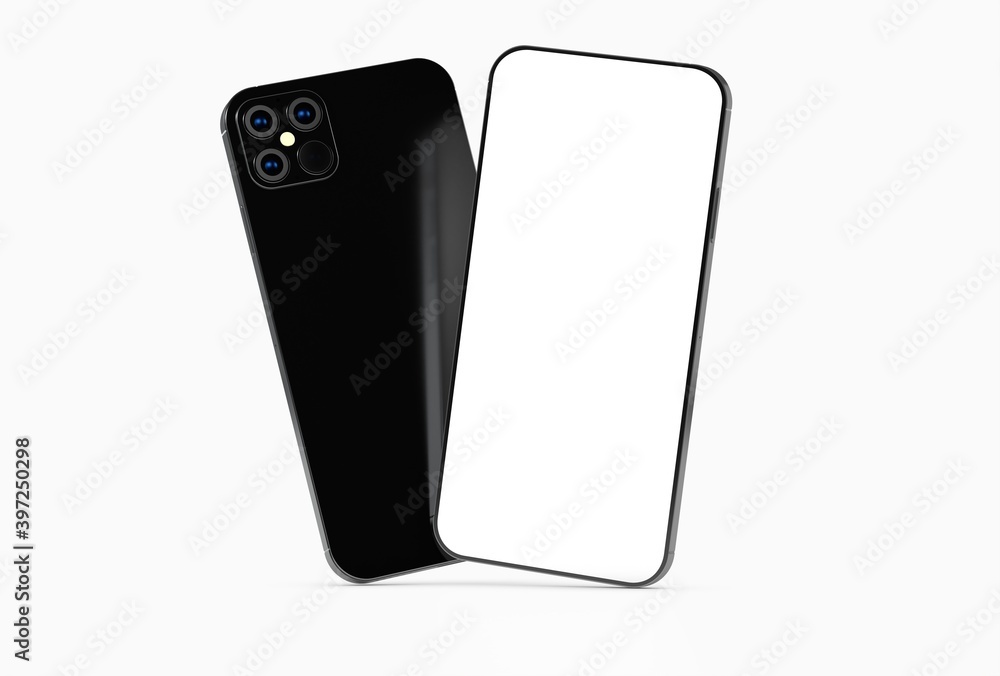 a digital smartphone device mobile phone 3d isolated a digital smartphone device mobile phone 3d isolated