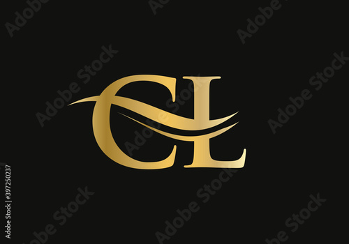 CL Modern creative unique elegant minimal. CL initial based letter icon logo. CL logo design
