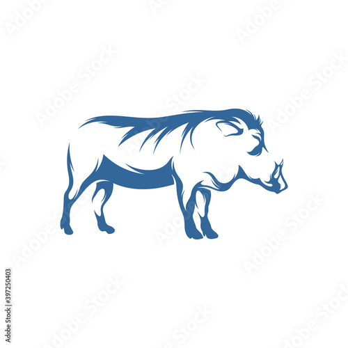 Wild boar logo vector template, Creative Wild boar logo design concepts, icon symbol, illustration