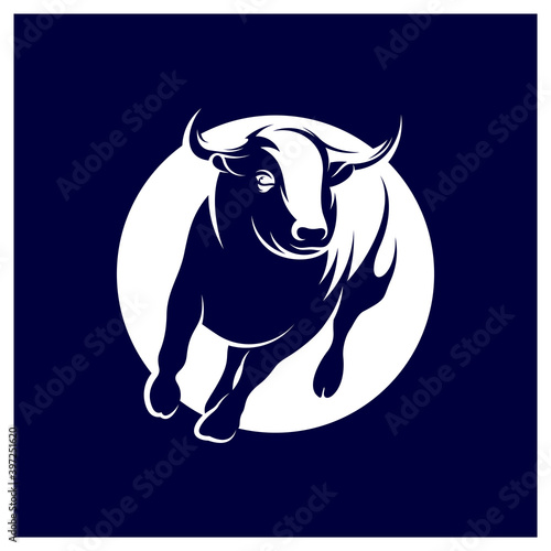 Bull logo vector template, Creative Bull logo design concepts, icon symbol, illustration
