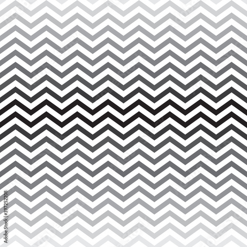 Fototapeta Naklejka Na Ścianę i Meble -  Seamless Black and White Zig Zag Pattern Vector