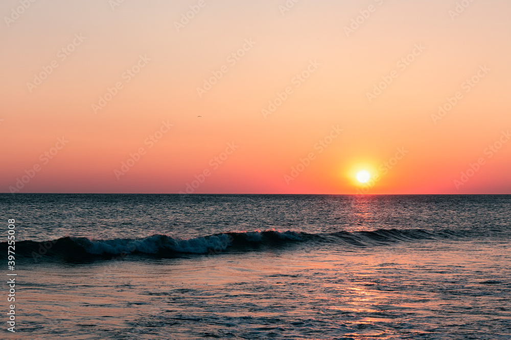 Fototapeta premium Sunset sea scenery