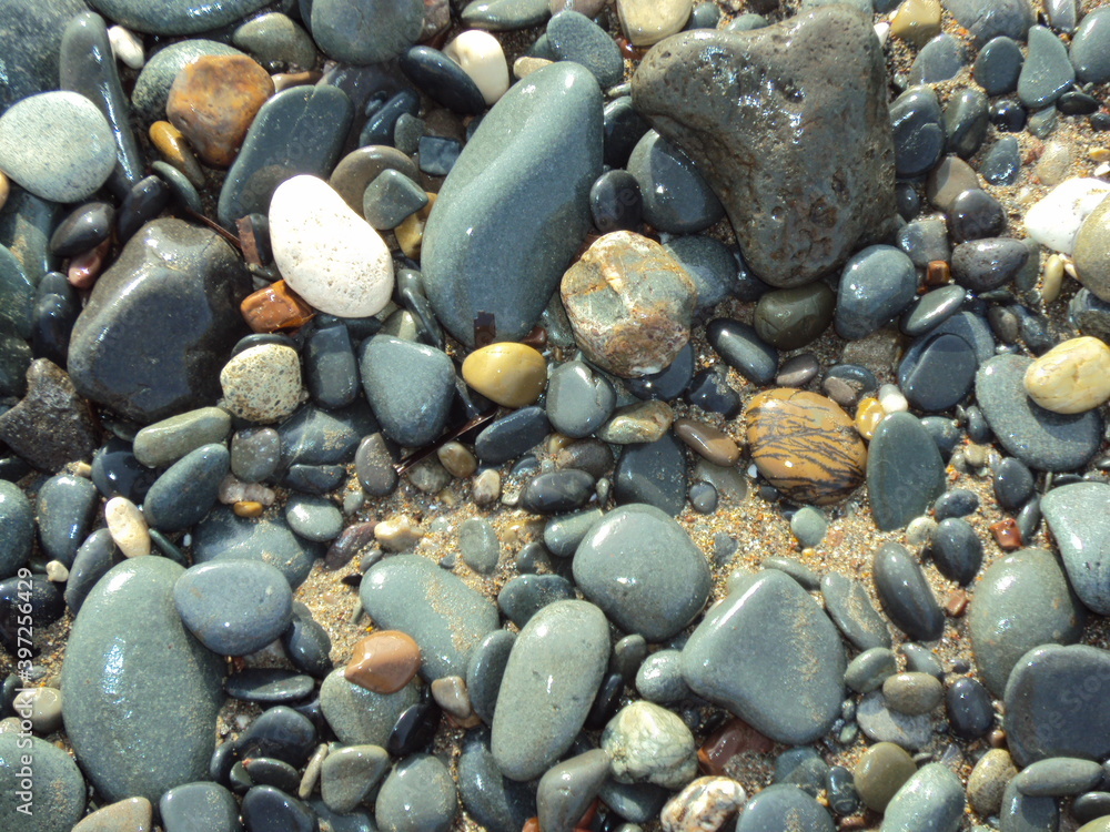 abstract background pebble stones by the sea abstract background pebble stones by the sea