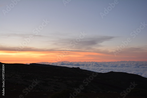 Puesta de sol en el Teide