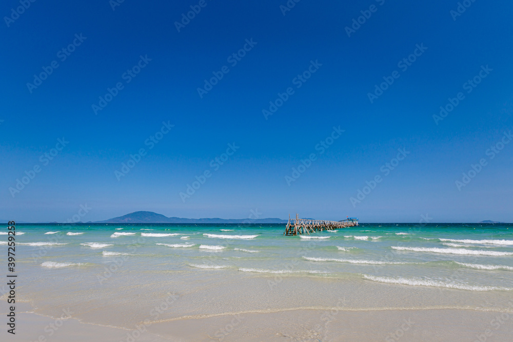 Wild beach in Ninh Hoa Vietnam