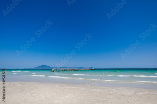 Wild beach in Ninh Hoa Vietnam