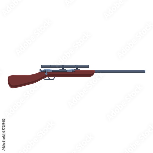 Sniper weapon ammunition icon. Cartoon of sniper weapon ammunition vector icon for web design isolated on white background