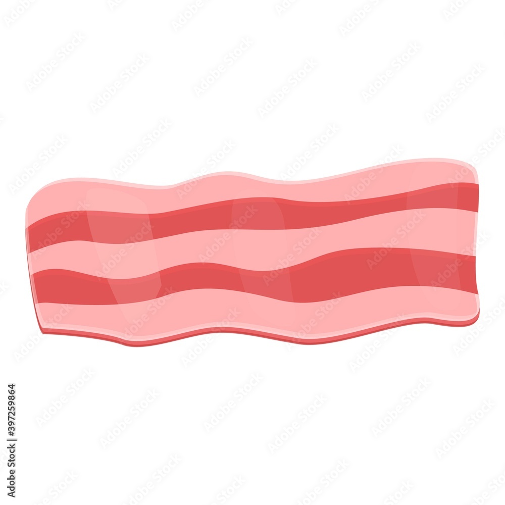 Bacon bbq icon. Cartoon of bacon bbq vector icon for web design isolated on white background Bacon bbq icon. Cartoon of bacon bbq vector icon for web design isolated on white background