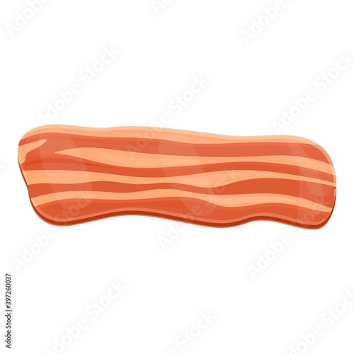 Bacon smoked icon. Cartoon of bacon smoked vector icon for web design isolated on white background