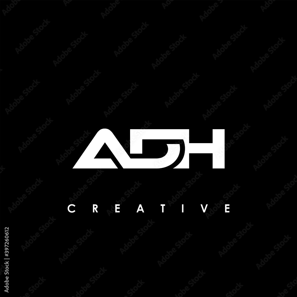 ADH Letter Initial Logo Design Template Vector Illustration	
