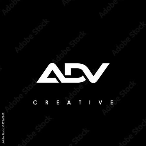 ADV Letter Initial Logo Design Template Vector Illustration	
