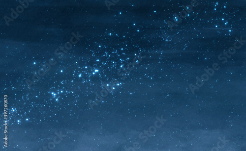 天の川銀河と星空の背景イメージ素材