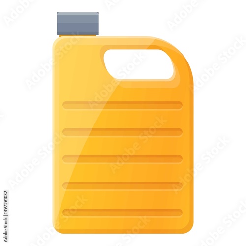 Canola oil canister icon. Cartoon of canola oil canister vector icon for web design isolated on white background