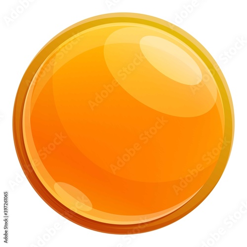 Canola oil pill icon. Cartoon of canola oil pill vector icon for web design isolated on white background