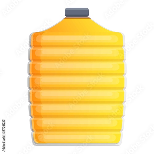 Canola oil big bottle icon. Cartoon of canola oil big bottle vector icon for web design isolated on white background