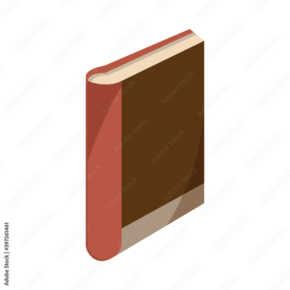 standing closed paper book with shadow learning standing closed paper book with shadow learning