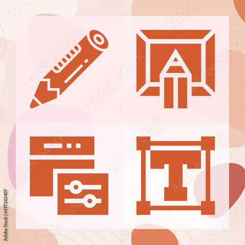 Simple set of univ related filled icons