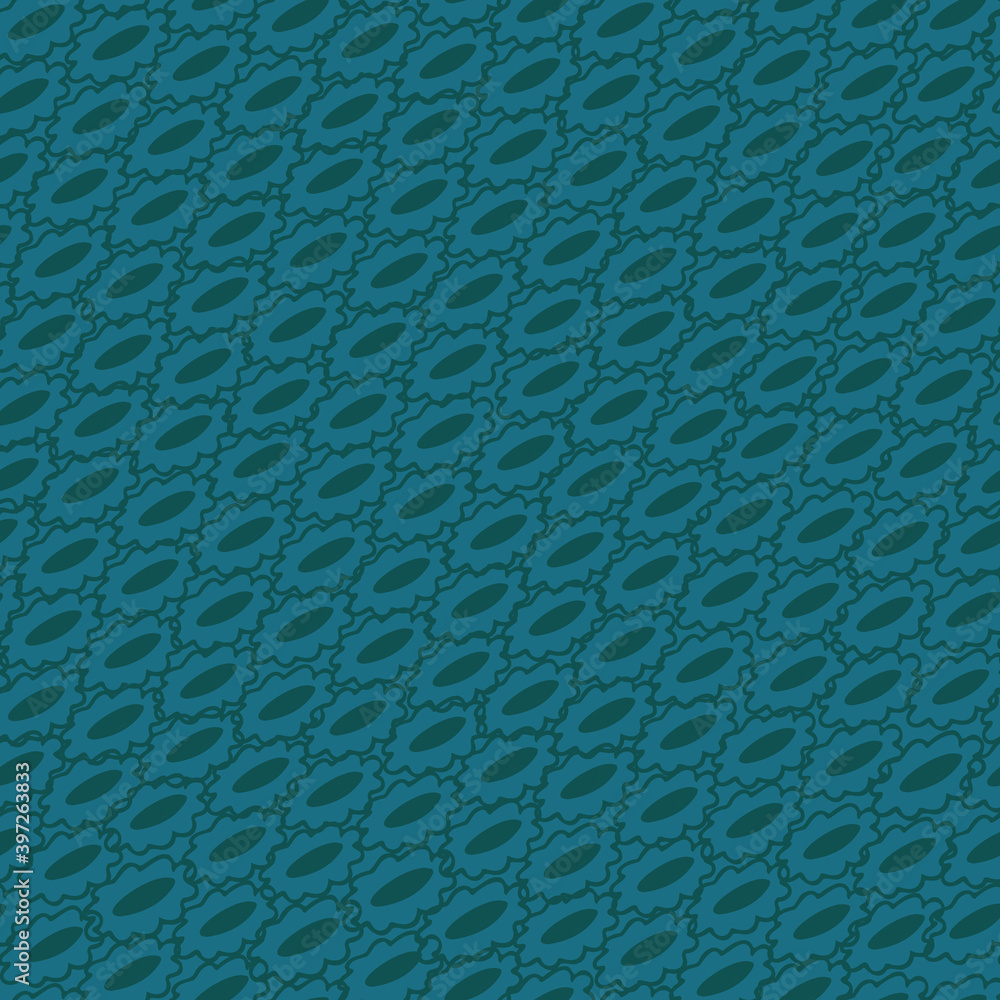 Blue and Green Polka Dot Texture Abstract Seamless