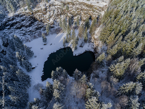 Winter Hiking in different places through the Thuringian Forest - Thueringer Wald / Germany photo