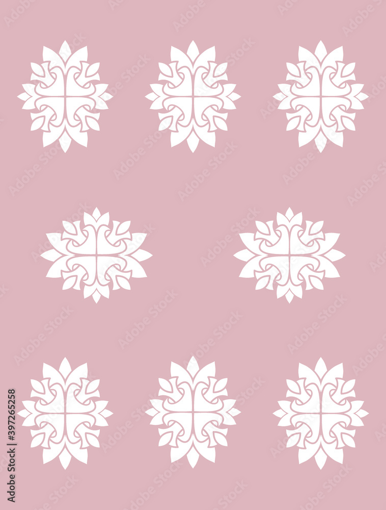 Classic damask seamless pattern. Modern fabric ornament Classic damask seamless pattern. Modern fabric ornament