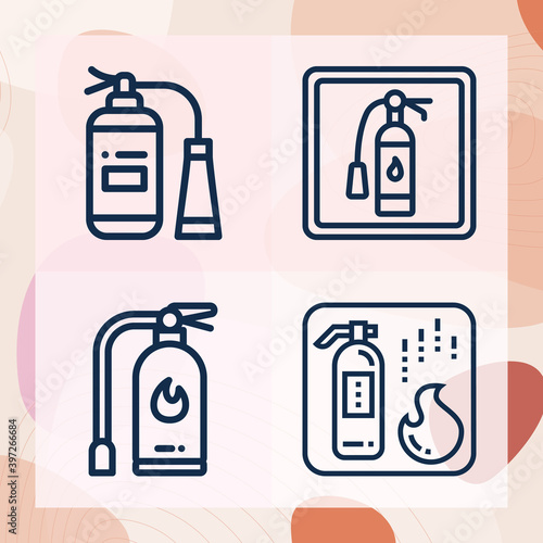 Simple set of appropriately related lineal icons