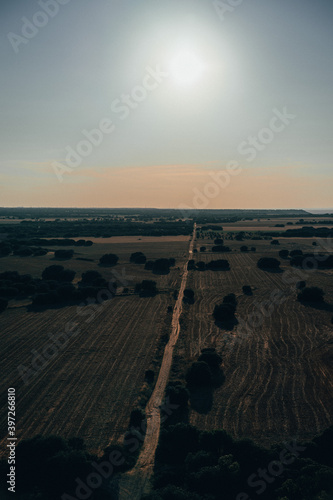 sunset over the way