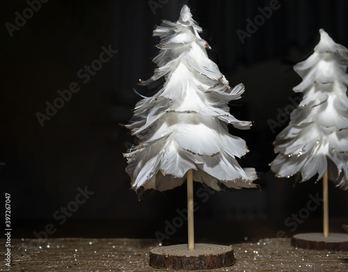 Obraz na płótnie Weihnachtsdekoration w salonie