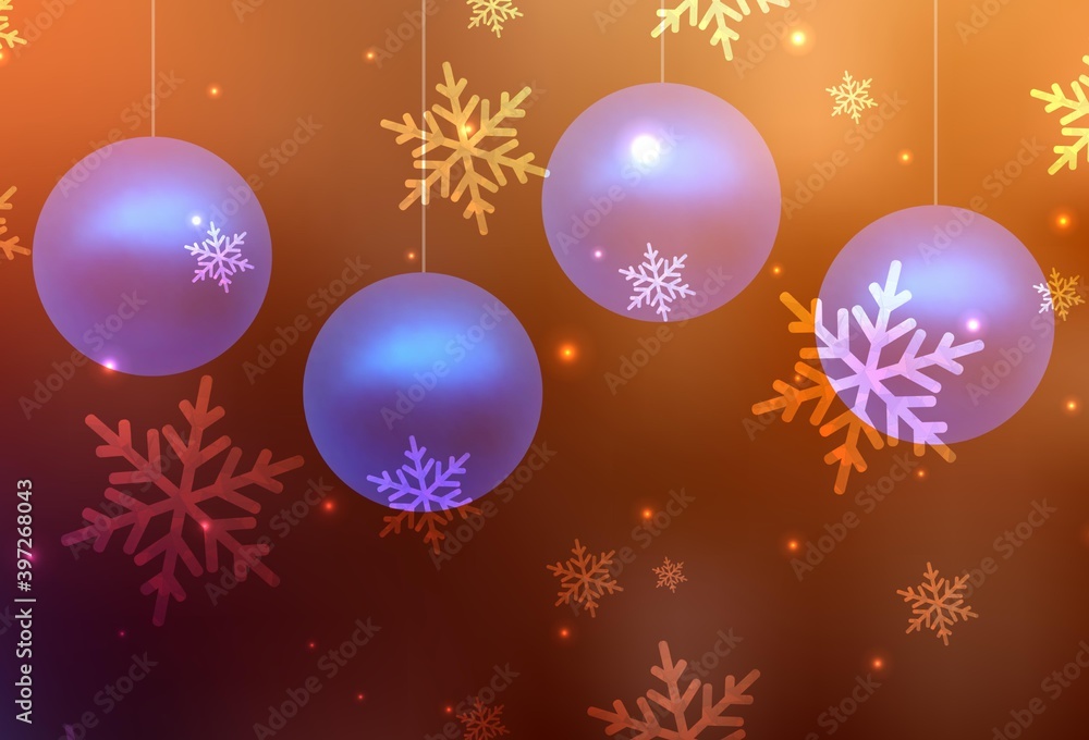 Dark Orange vector template in carnival style. Dark Orange vector template in carnival style.