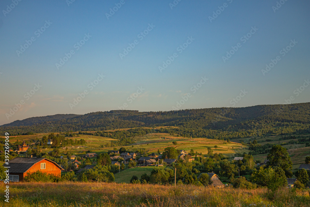 View of the Ukrainian Carpathian Mountains View of the Ukrainian Carpathian Mountains
