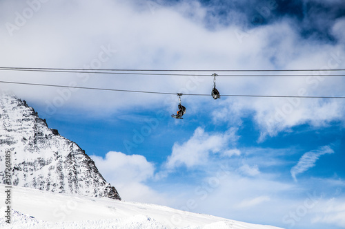 skiing in the  Alps  winter ski season © Melinda Nagy