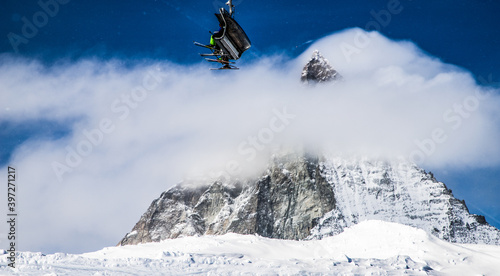 skiing in the Swiss Alps, Matterhorn Glacier paradise
