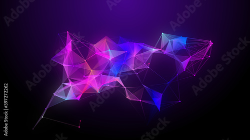 abstract colorful plexus background