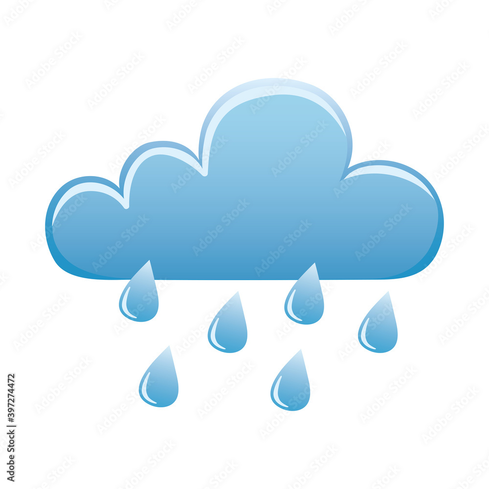 weather clouds rainy sky icon isolated image weather clouds rainy sky icon isolated image