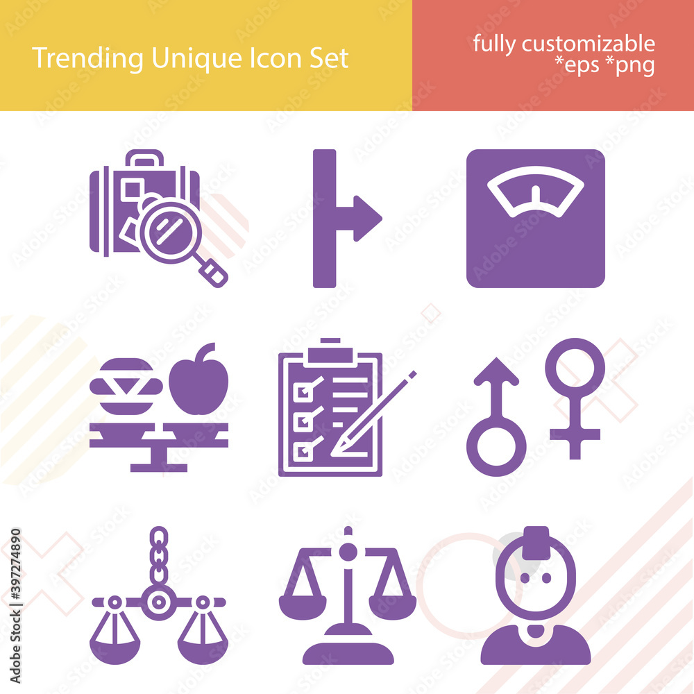 Simple set of comparison related filled icons. Simple set of comparison related filled icons.