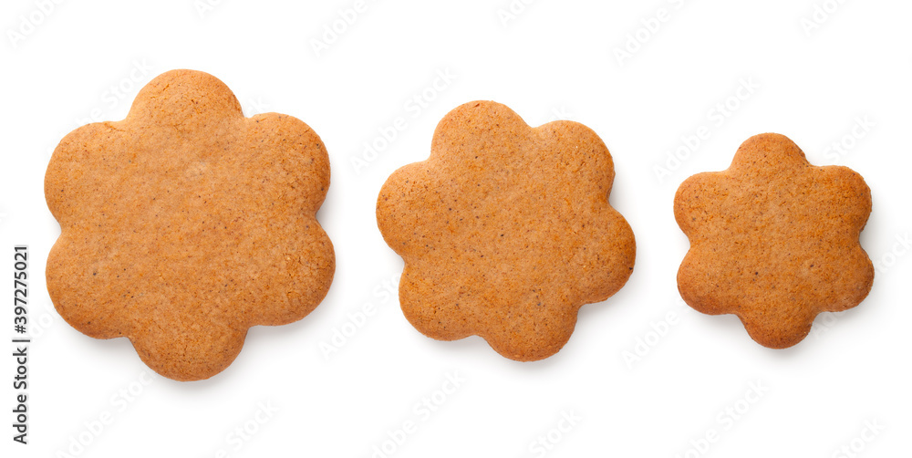 Gingerbread Cookies In Shape Of Flowers Gingerbread Cookies In Shape Of Flowers