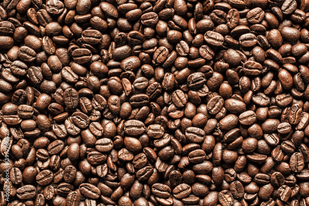 Fototapeta premium coffee beans texture background