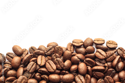 coffee beans isolated on white