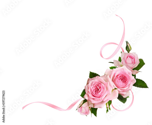 Rose flowers and twisted sa...