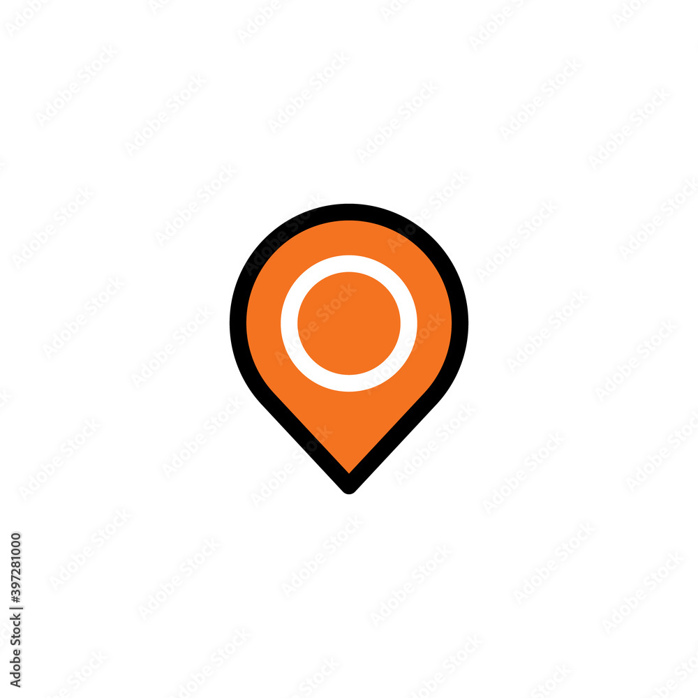 Location icon. Map pin vector symbol. Location icon. Map pin vector symbol.