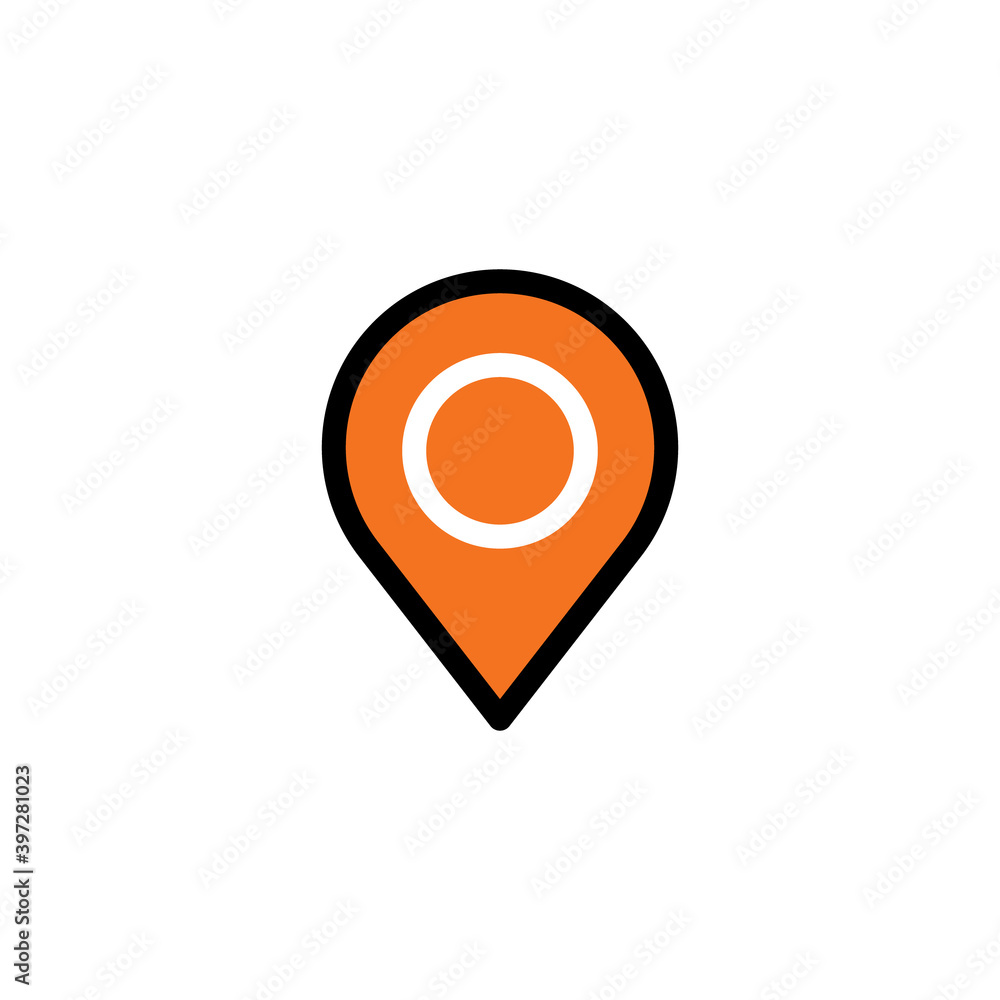 Location icon. Map pin vector symbol. Location icon. Map pin vector symbol.