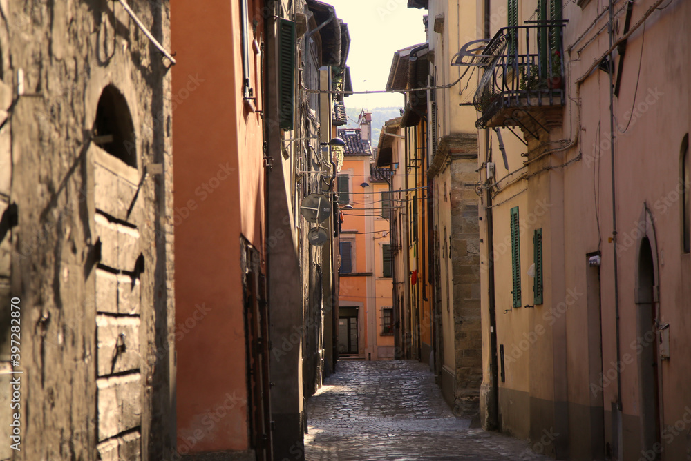 Alley of the city of Citta di Castello in Umbria