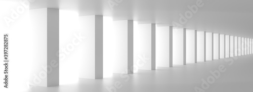3d rendered illustration of a columns