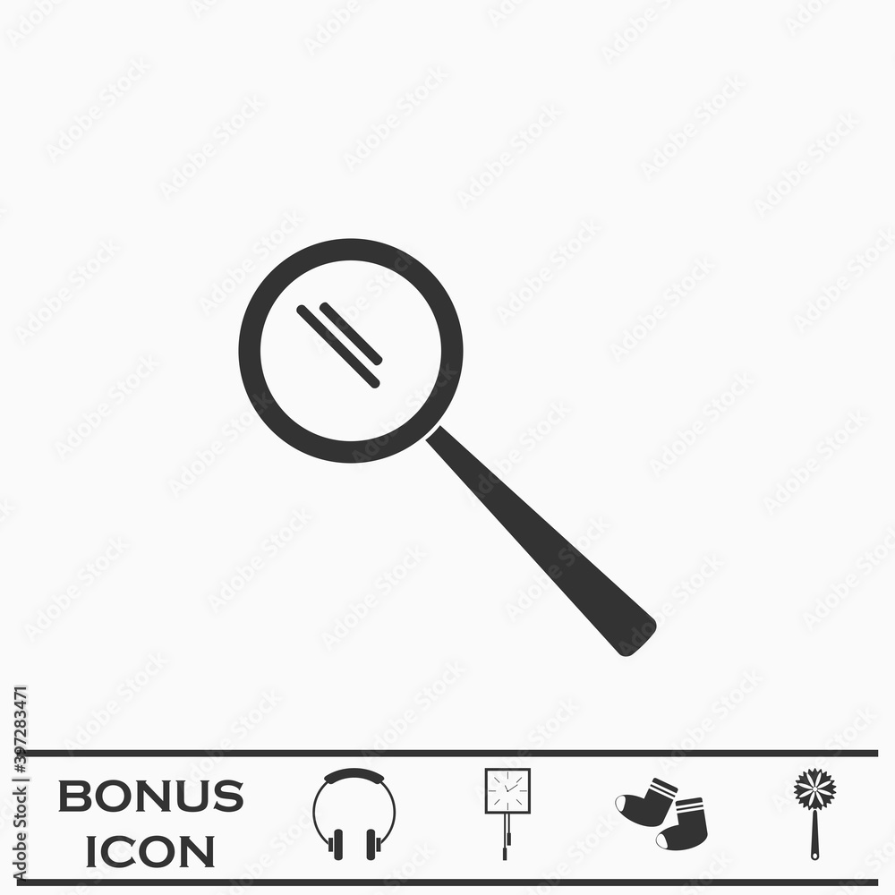 Search icon flat. Search icon flat.