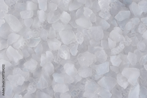 Crystals of sea salt close up.