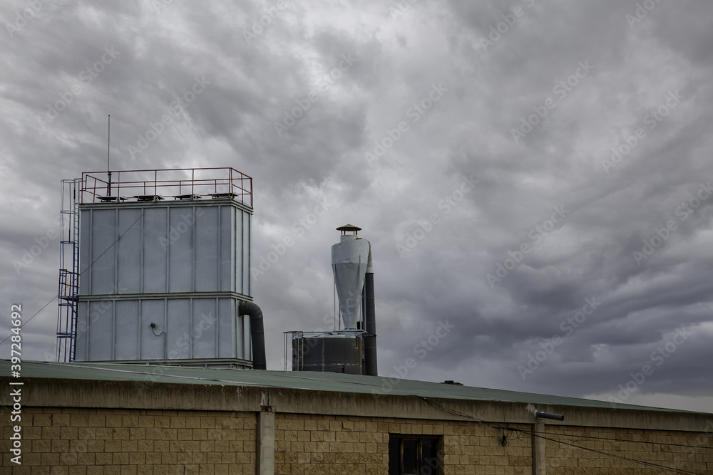 Obraz premium Metal storage tanks