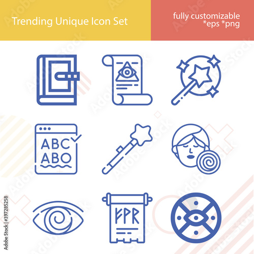 Simple set of backwards related lineal icons.
