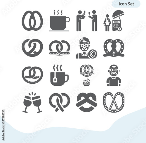 Simple set of younger related filled icons.