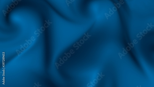 Background of blue fabric. Beautiful smooth folds of fabric. Background for advertising. 3d rendering.