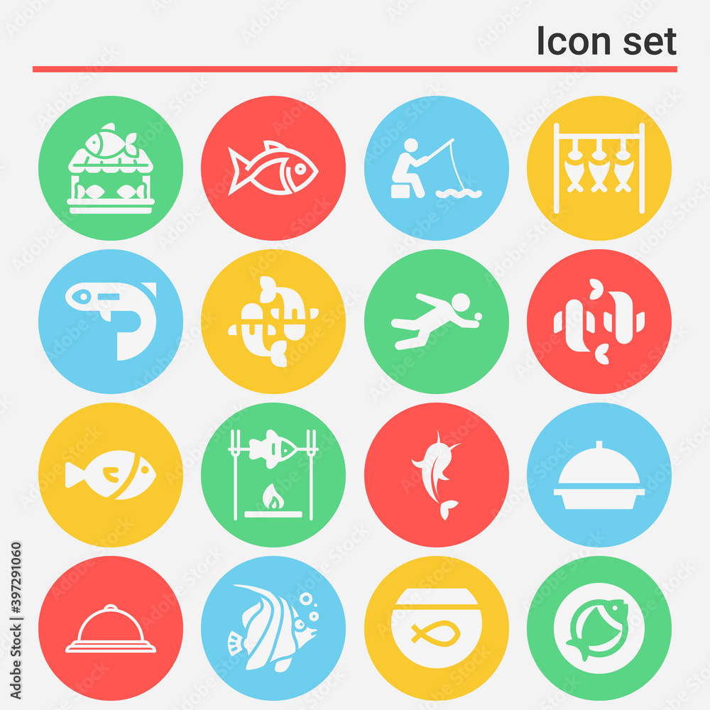 16 pack of grab  filled web icons set